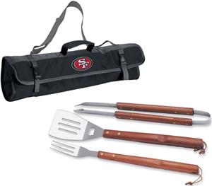 Picnic Time NFL San Francisco 49ers BBQ Set w/Tote