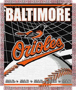 Northwest MLB Orioles 48"x 60" Triple Woven Throw