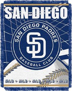 Northwest MLB Padres 48"x 60" Triple Woven Throw