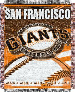 Northwest MLB Giants 48"x 60" Triple Woven Throw