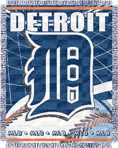 Northwest MLB Tigers 48"x 60" Triple Woven Throw