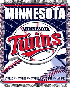 Northwest MLB Twins 48"x 60" Triple Woven Throw
