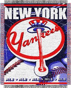 Northwest MLB Yankees 48"x 60" Triple Woven Throw