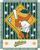 Northwest MLB Atheltics Baby Triple Woven Throw