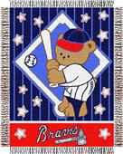 Northwest MLB Braves Baby Triple Woven Throw