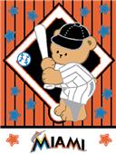Northwest MLB Marlins Baby Triple Woven Throw