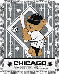Northwest MLB White Sox Baby Triple Woven Throw