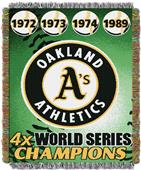 Northwest MLB Athletics Commemorative Throw Northwest MLB Athletics Commemorative Throw