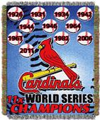 Northwest MLB Cardinals Commemorative Throw Northwest MLB Cardinals Commemorative Throw