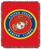 Northwest USMC Triple Woven Jacquard Throw Northwest USMC Triple Woven Jacquard Throw