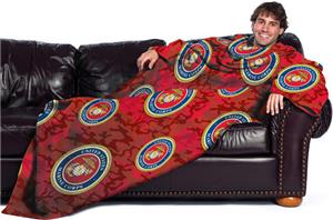 Northwest USMC Comfy Throw with Sleeves