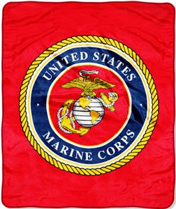 Northwest USMC Raschel Super Plush Throw