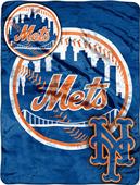 Northwest MLB Mets Triple Play Micro Raschel Throw