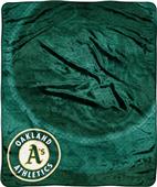 Northwest MLB Oakland Athletics Retro Plush Throw
