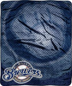Northwest MLB San Diego Brewers Retro Plush Throw