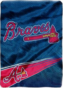 Northwest MLB Atlanta Braves Tie Dye Plush Throw