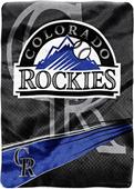 Northwest MLB Colorado Rockies Tie Dye Plush Throw
