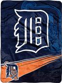 Northwest MLB Detroit Tigers Tie Dye Plush Throw