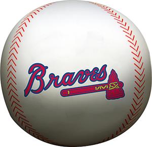 Northwest MLB Braves Beaded Baseball Pillow