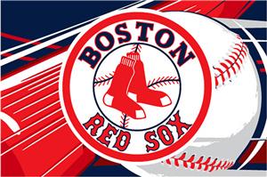 Northwest MLB Boston Red Sox Acrylic Tufted Rug