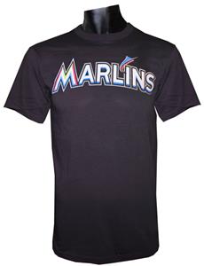 Majestic MLB Crewneck Miami Marlins Replica Jersey