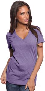 Royal Apparel Womens 50/50 Blend V-Neck Tee