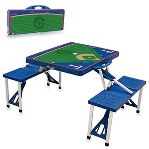 Picnic Time MLB Texas Rangers Picnic Table