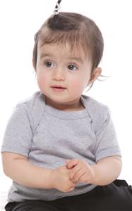 Royal Apparel 1x1 Rib Infant Lapover Tee