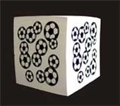 Rixstine Soccer 3" Square Paper Note Cube