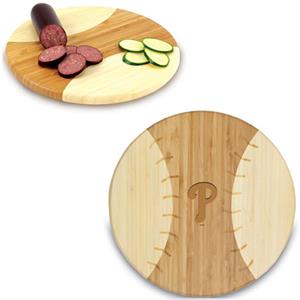 Picnic Time MLB Phillies Baseball Cutting Board