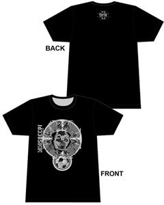 50/50 Soccer Skull Crest Soccer tshirt gifts
