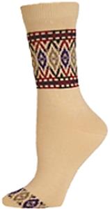 E. G. Smith Organic Placed Bracelet Crew Socks