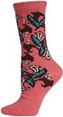 E. G. Smith Recycled Trumpet Vine Floral Crew Sock E. G. Smith Recycled Trumpet Vine Floral Crew Sock