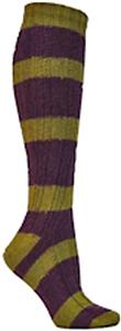 E. G. Smith Recycled Rugby Stripe Cable Knee Socks