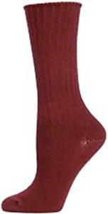 E. G. Smith Womens Organic Ribbed Crew Socks