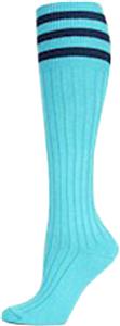 Nouvella Womens Striped Cotton Rib Knee High Socks