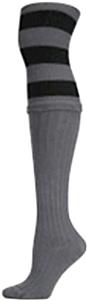 Nouvella Womens Three Stripe Rib Over Knee Socks