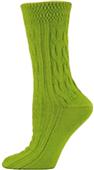 Nouvella Womens Textured Cuff Cable Crew Socks Nouvella Womens Textured Cuff Cable Crew Socks
