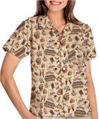Blue Generation Bistro Tropical Print Camp Shirt Blue Generation Bistro Tropical Print Camp Shirt
