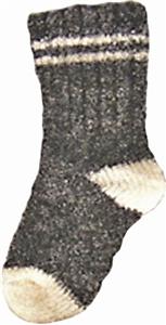 Nouvella Striped Boucle Baby Booties