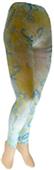 Nouvella Lime Paisley Sublimated Footless Tights Nouvella Lime Paisley Sublimated Footless Tights