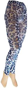 Nouvella Animal In Tan Sublimated Footless Tights