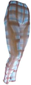 Nouvella Brown Madras Sublimated Footless Tights