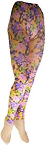 Nouvella Pink Petals Sublimated Footless Tights
