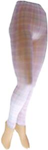 Nouvella Peach Madras Sublimated Footless Tights