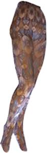 Nouvella Teal Stained Glass Sublimated Tights