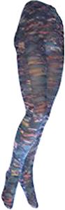 Nouvella Womens Teal Tulaya Sublimated Tights