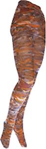 Nouvella Womens Orange Tulaya Sublimated Tights