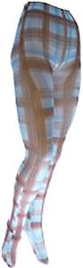 Nouvella Womens Brown Madras Sublimated Tights