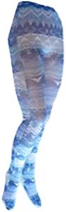 Nouvella Womens Aztec Blue Sublimated Tights